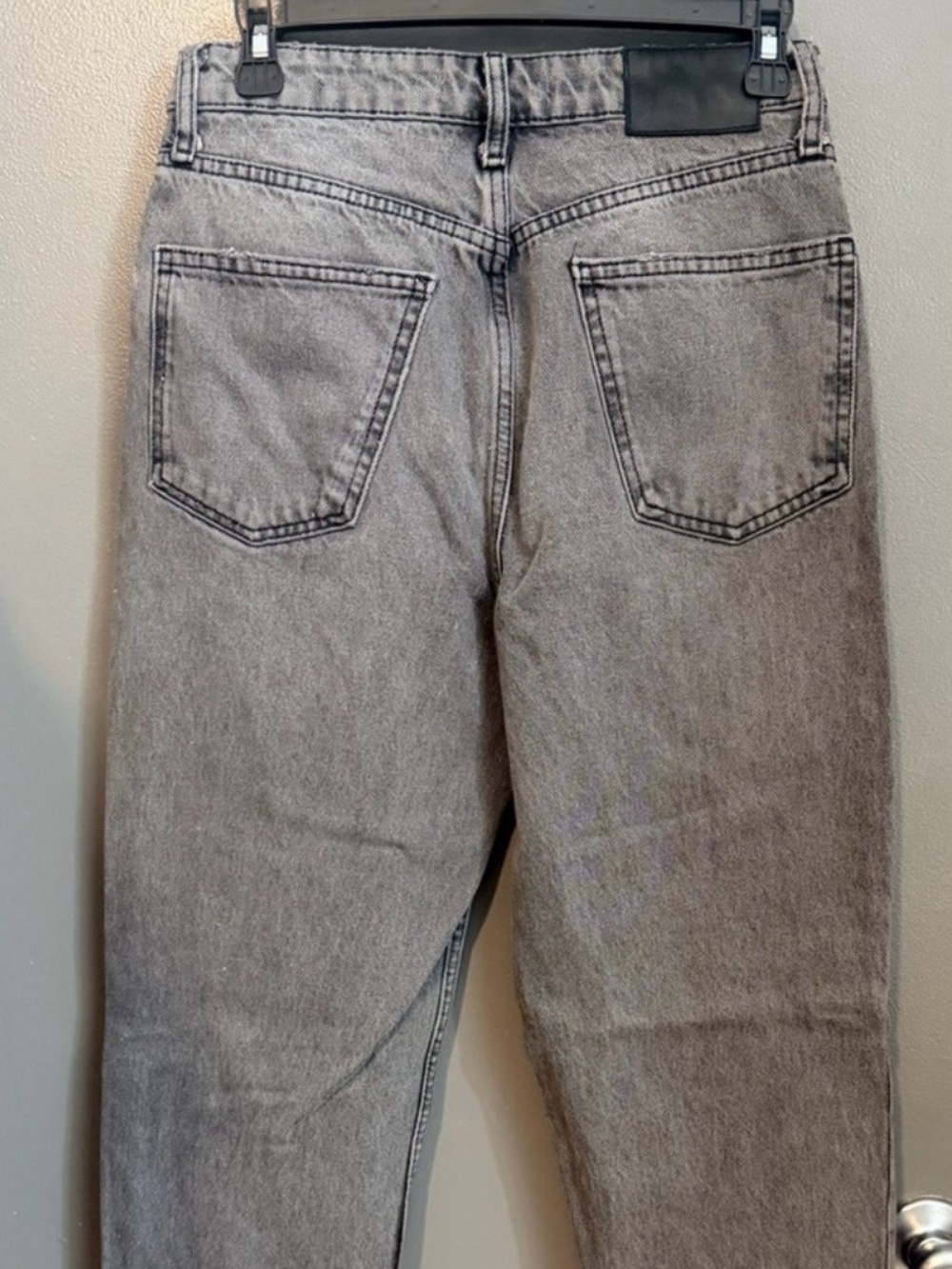 Zara Black Distressed Mon jeans Straight-Leg Size 4                         #8